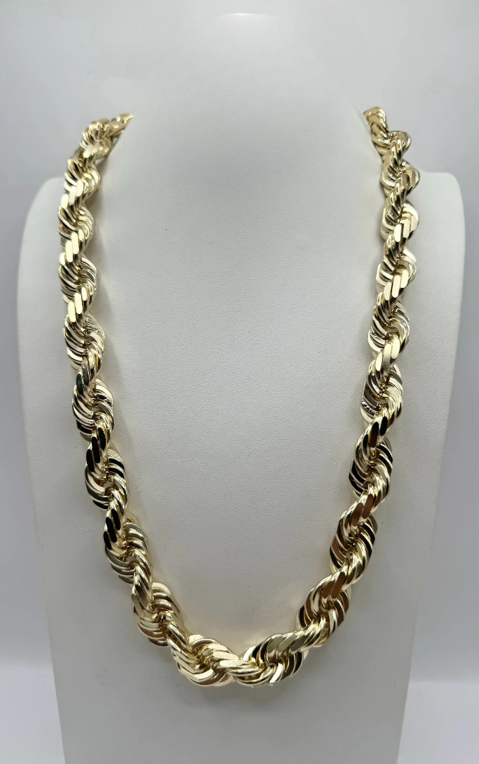 Picture of 18mm 30” 14k Solid Diamond Cut Rope